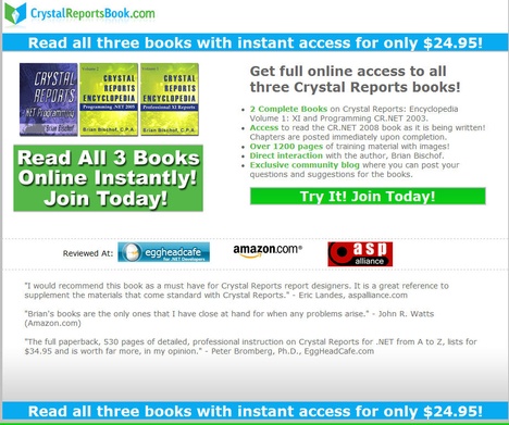 Crystal Reports Book