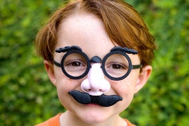 image of kid dressed as groucho marx