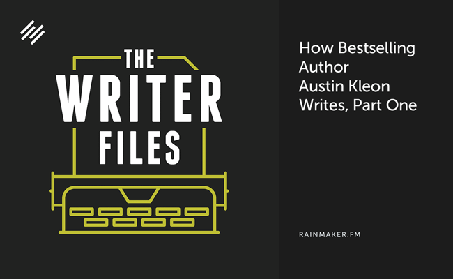 How Bestselling Author Austin Kleon Writes, Part One